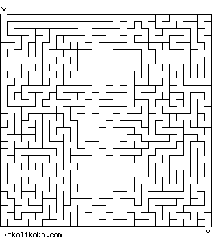 Printable Maze Game