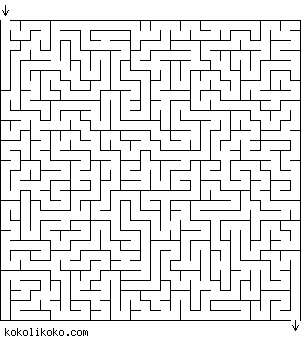 Printable Maze Game