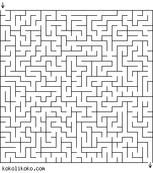 Printable Maze Game