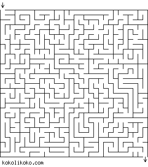 Printable Maze Game